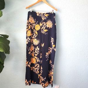 Zara wide leg floral pants